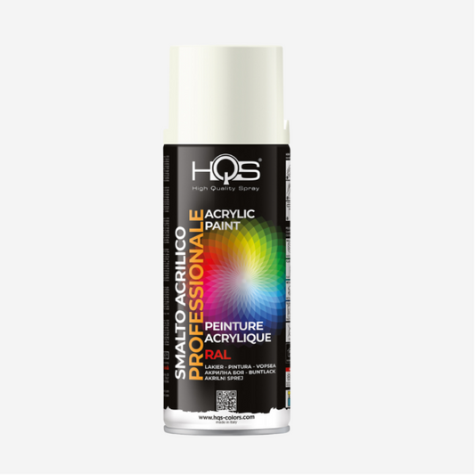 HQS Bomboletta Spray Vernice Acrilica RAL 1013 Bianco Perla 400 ml