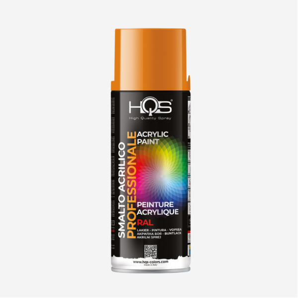 HQS Bomboletta Spray Vernice Acrilica RAL 2000 Arancio Giallastro 400 ml