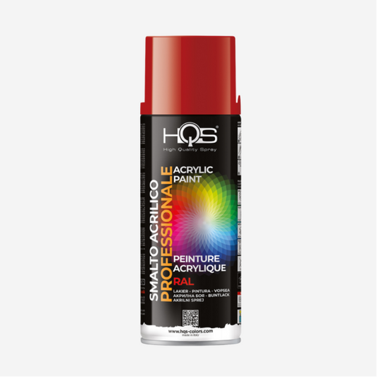 HQS Bomboletta Spray Vernice Acrilica RAL 3000 Rosso Fuoco 400 ml