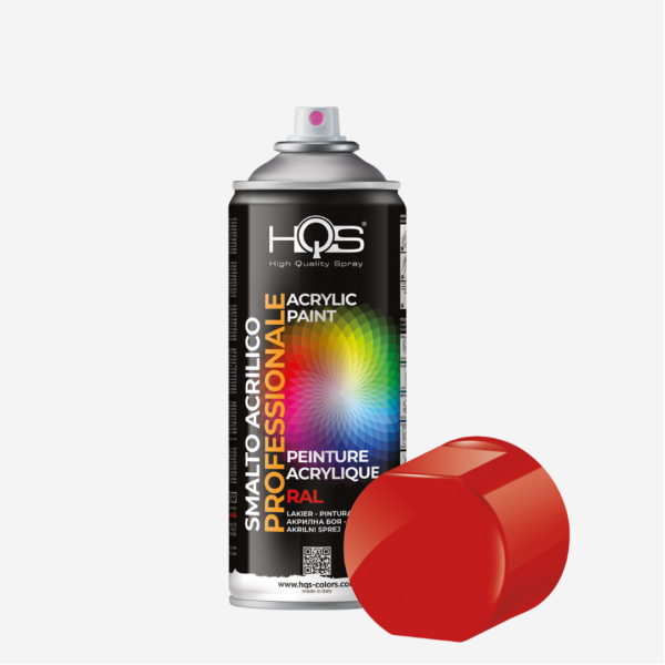 HQS Bomboletta Spray Vernice Acrilica RAL 3020 Rosso Traffico 400 ml