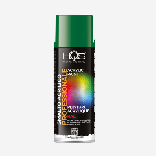 HQS Bomboletta Spray Vernice Acrilica RAL 6001 Verde Smeraldo 400 ml