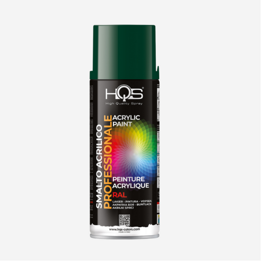 HQS Bomboletta Spray Vernice Acrilica RAL 6005 Verde Muschio 400 ml
