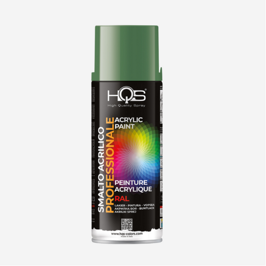 HQS Bomboletta Spray Vernice Acrilica RAL 6001 Verde Reseda 400 ml