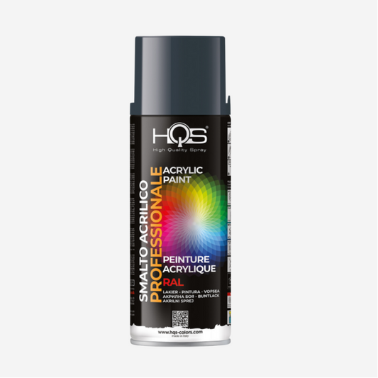 HQS Bomboletta Spray Vernice Acrilica RAL 7011 Grigio Ferro 400 ml