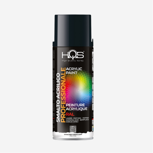 HQS Bomboletta Spray Vernice Acrilica RAL 7021 Grigio Scuro 400 ml