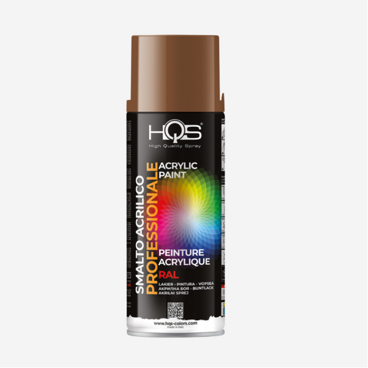 HQS Bomboletta Spray Vernice Acrilica RAL 8007 Marrone Capriolo 400 ml