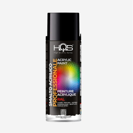 HQS Bomboletta Spray Vernice Acrilica RAL 9005 Nero Opaco 400 ml