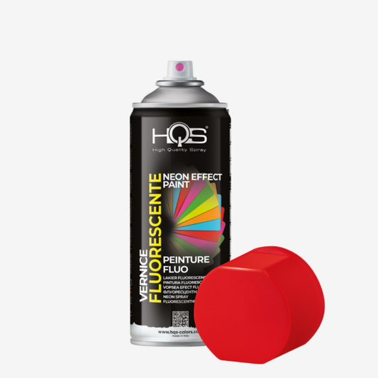 HQS Bomboletta Vernice Spray Rosso Fluorescente 400 ml