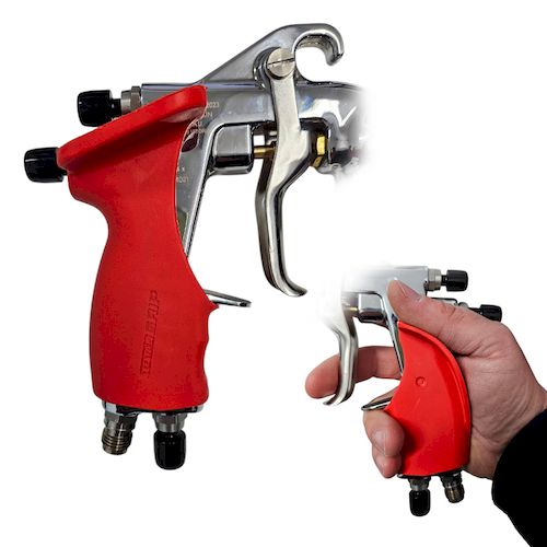 Impugnatura Grip Universale Per Aerografo Rosso