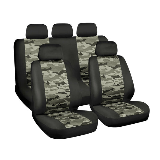 Lampa Camo Air-force Set Completo Coprisedili Verde Militare 4 Pezzi