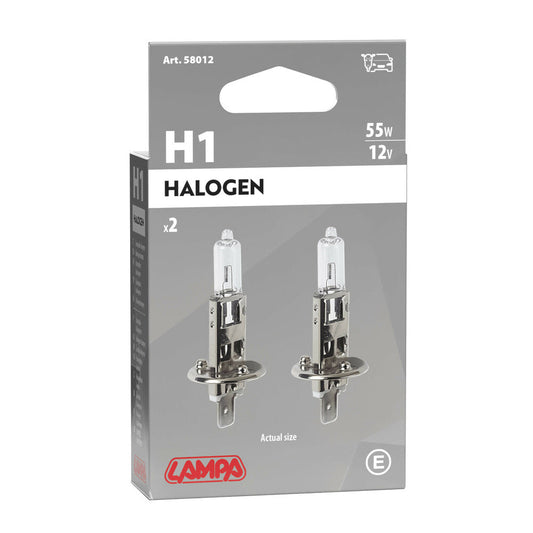 Lampa Lampadine Alogene Fari Auto H1 P14,5s 2 Pezzi