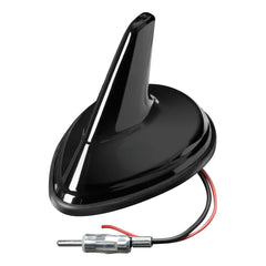 Lampa Aero-Fin 3 Pinna Antenna Auto Amplificata AM/FM Universale Nero