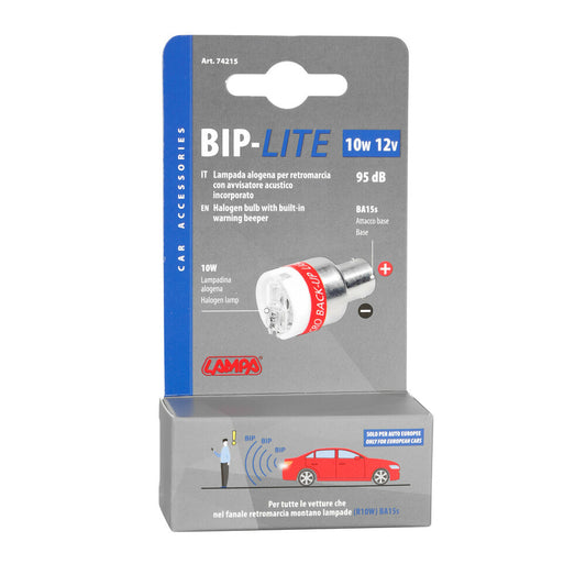 Lampa Bip-lite Lampadina Retromarcia con Avvisatore Acustico 12V 1 pz