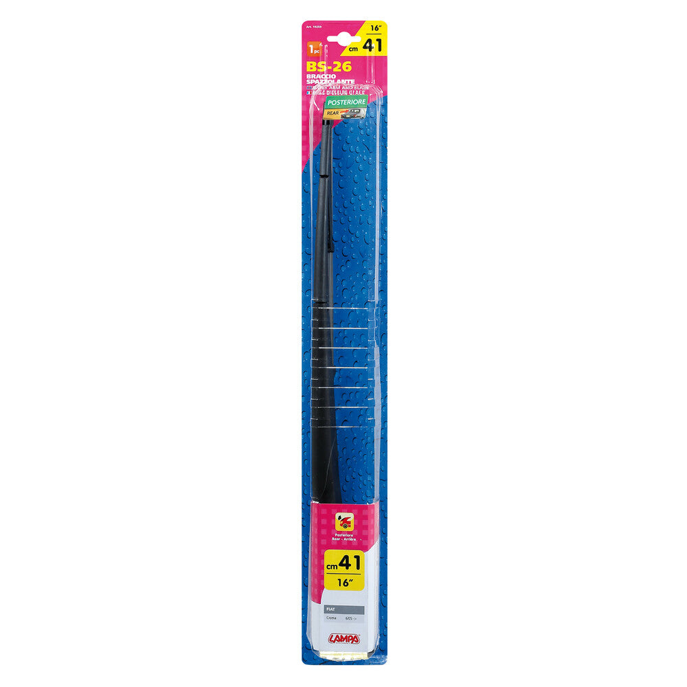 Lampa Braccio Spazzola Tergicristalli Posteriore 41cm per Fiat Croma