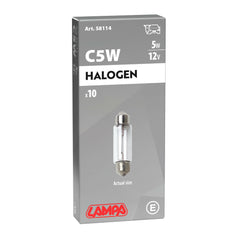 Lampa Lampadine Luci Targa C5W Siluro Bianche per Auto 11x35mm 10 pz