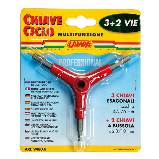 Lampa Chiave Multifunzione 3+2 Vie Esagonale e Bussola
