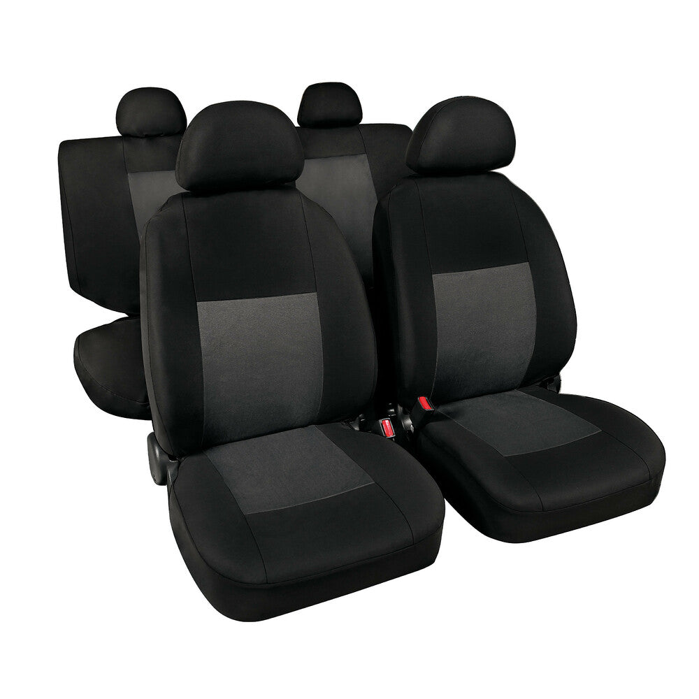 Lampa Classic Set Completo Fodere Coprisedili Auto Grigio/Nero 4 Pezzi