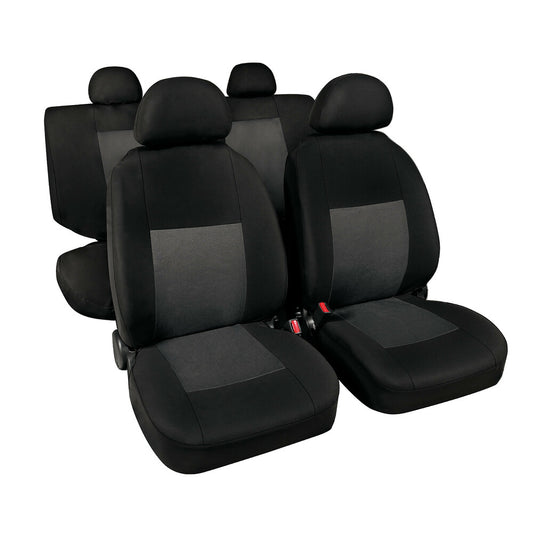 Lampa Classic Set Completo Fodere Coprisedili Auto Grigio/Nero 4 Pezzi