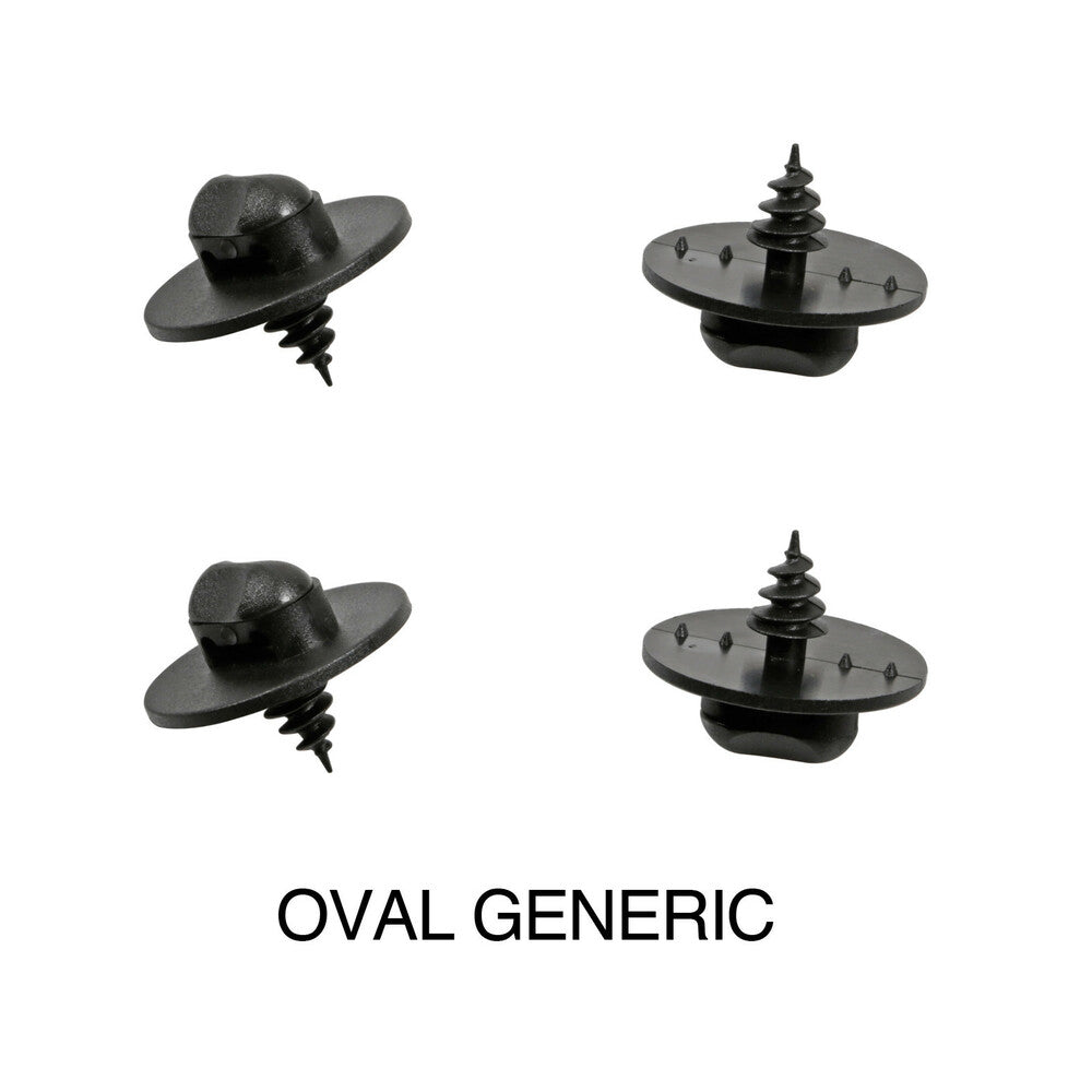 Lampa Set 4 Clip per Fissaggio Tapettini Auto su Misura Ovali