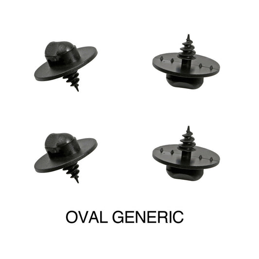 Lampa Set 4 Clip per Fissaggio Tapettini Auto su Misura Ovali