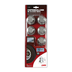 Lampa American 10 Pezzi Copribulloni in Acciaio Inox Ø32 mm