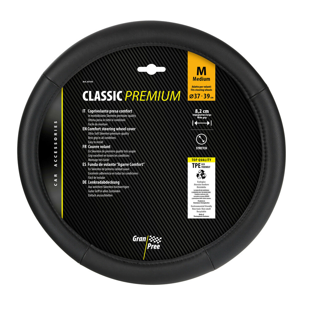 Gran Pree Classic Premium Coprivolante Auto Universale 37-39cm Nero