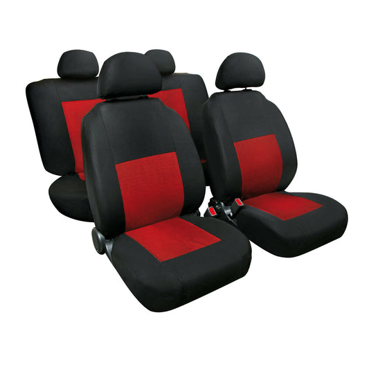 Lampa Sport Set Fodere Coprisedili Auto Completo Nero/Rosso 4 Pezzi