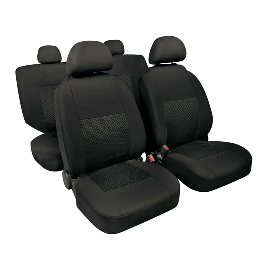 Lampa Lineat Set Completo Fodere Coprisedili Auto Nero 4 Pezzi