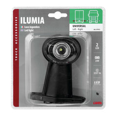 Lampa Ilumia Luce Ingombro Camion 2 LED 24V Dritta Corta in PVC