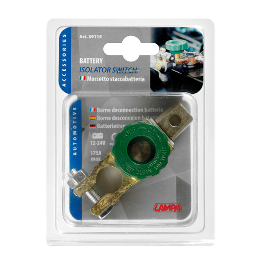 Lampa Morsetto Staccabatteria 12/24V - Interruttore Universale Auto