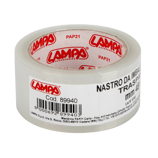 Lampa Nastro Adesivo per Imballaggi Trasparente 48mm x 66mt 1 Pezzo