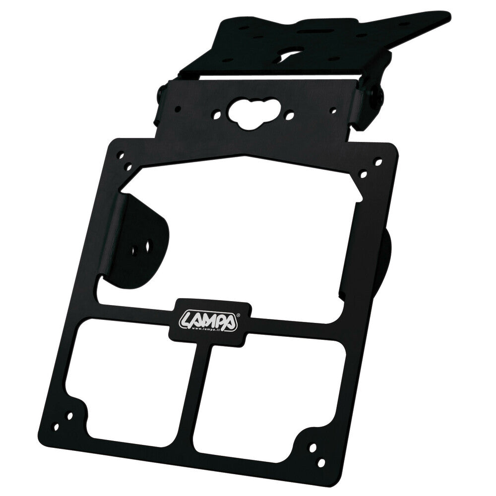 Lampa Xtreme Porta Targa Moto Universale Nero Regolabile in Altezza