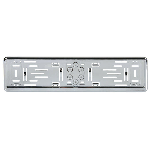 Lampa Portatarga Posteriore Auto e Camion Cromato ABS e Kit Montaggio