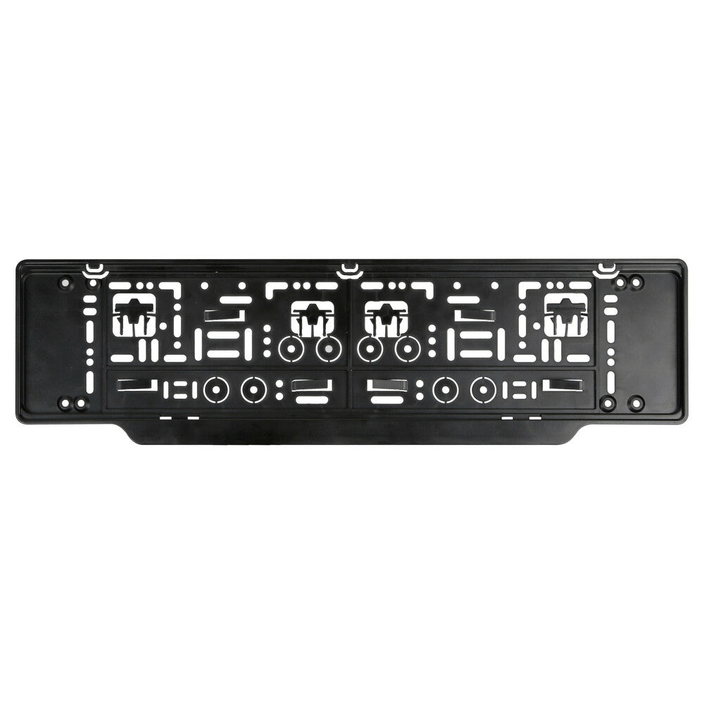 Lampa Portatarga Posteriore Europeo Nero Kit Completo di Viti
