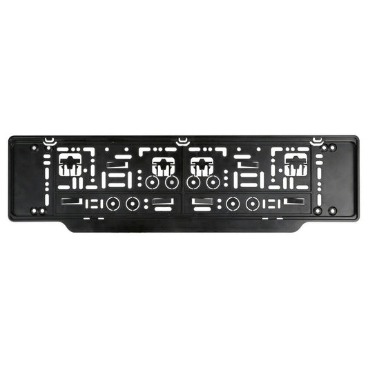 Lampa Portatarga Posteriore Europeo Nero Kit Completo di Viti