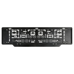 Lampa Portatarga Posteriore Europeo Nero Kit Completo di Viti