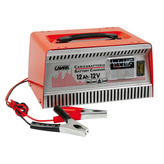 Lampa Pro-Charger 12V 12A Caricabatteria Auto con Cavi 1,2m e Morsetti