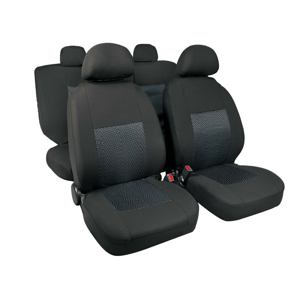 Lampa Starline Set Completo Fodere Coprisedili Auto Nero 4 Pezzi