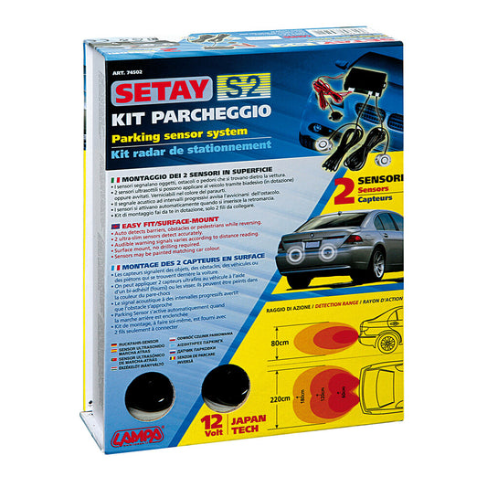 Lampa Setay S2 Kit 2 Sensori Parcheggio Ultrasottili Universale Auto
