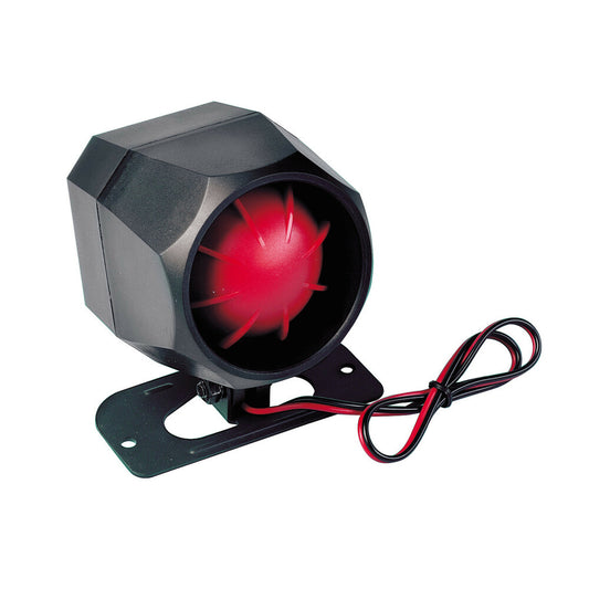 Lampa Sirena Elettronica Antifurto 6 Toni 12V con Staffa di Montaggio
