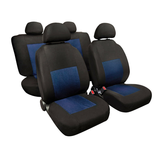 Lampa Sport Set Completo Fodere Coprisedili Auto Blu/Nero 4 Pezzi