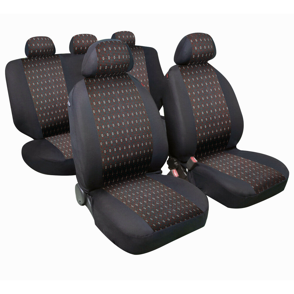 Lampa Set 4 Fodere Universali per Sedili Auto in Jacquard Rosso
