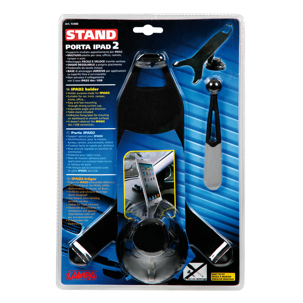 Lampa Stand Porta Ipad2 per Auto con Rotazione a 360°