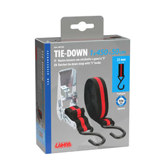 Lampa Tie-Down Nastro per Fissare Carichi con Cricchetto 450+50cm