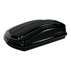 Nordrive Box Tetto Auto Nero Lucido in ABS 330 Litri Carico Max 75 kg