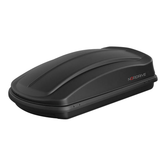 Nordrive Box Tetto Auto Nero Goffrato 330 Litri Carico Max 75 kg