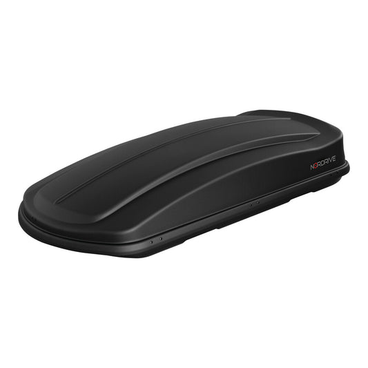 Nordrive Box Tetto Auto Nero Goffrato in ABS 530 Litri Carico Max 75kg