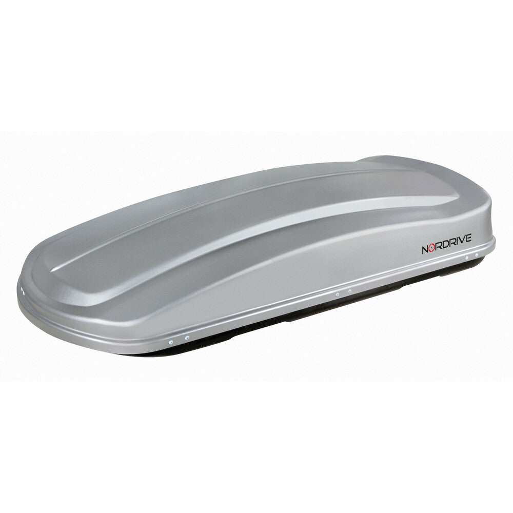 Nordrive Box Tetto Auto Grigio Goffrato 530 Litri Carico Max 75 kg