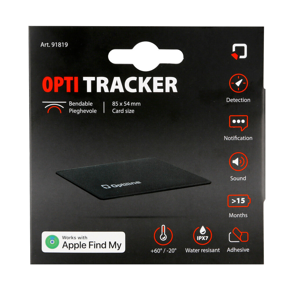 Optiline Opti Tracker Flex Localizzatore GPS Iphone Pieghevole Adesivo