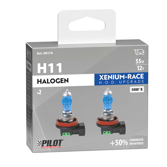 Pilot Lampadina Alogena Fari Xenon H11 Attacco PGJ19-2 2 Pezzi